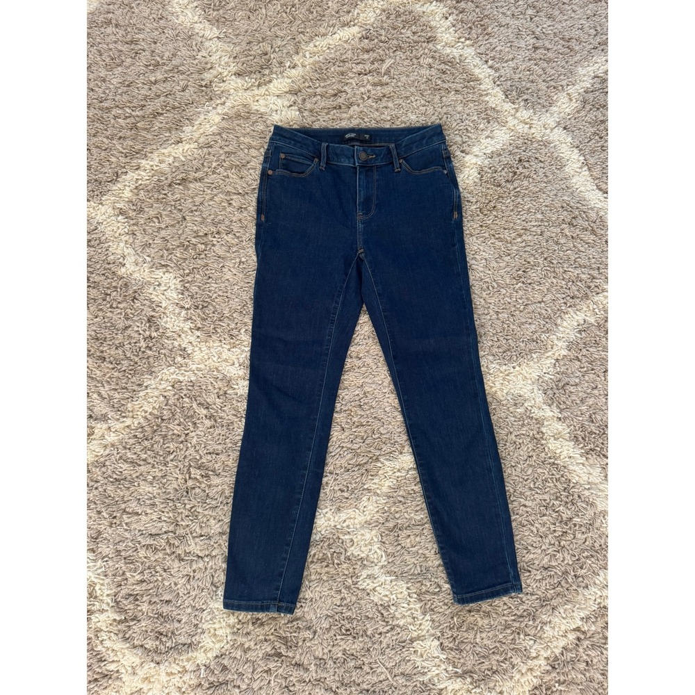 Simply Vera Vera Wang Skinny Jeans Dark Wash Denim Petite 4P Womens Indigo